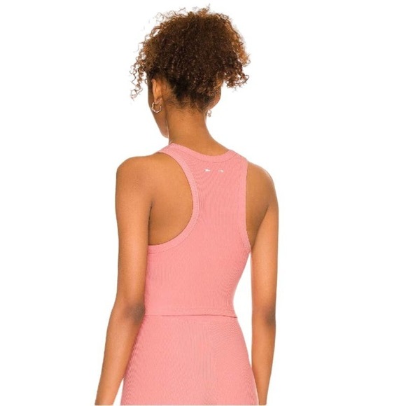 The Upside Bisou Leandra Crop Active Top in Flamingo Pink NWT - Picture 2 of 10
